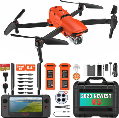 EVO II Pro V3,6K Camera Drone,12-Bit A-Log DNG,6.4" Smart Controller Se,Landing Pad,Nd FILTER SET,64G SD Card